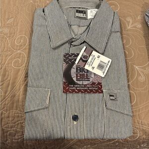 Big Bill Men's Striped Button Down Shirt